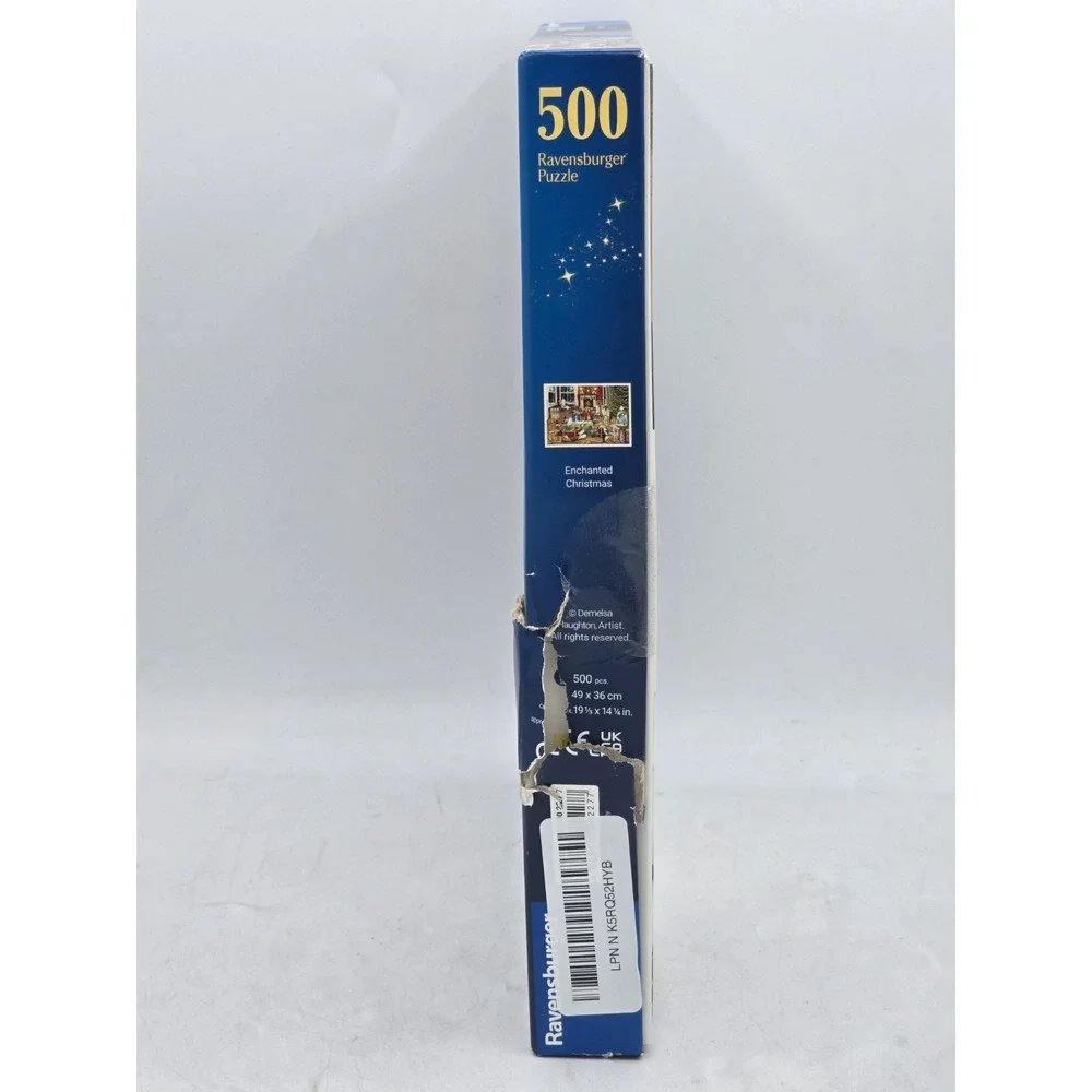 Ravensburger Enchanted Christmas 500 Pc‎ Jigsaw Puzzle - SEALED DAMAGED BOX